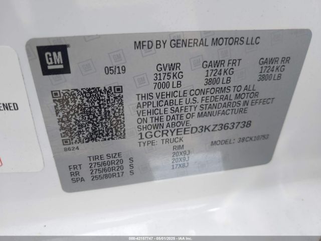 1GCRYEED3KZ363738 Chevrolet Silverado 1500 Rst