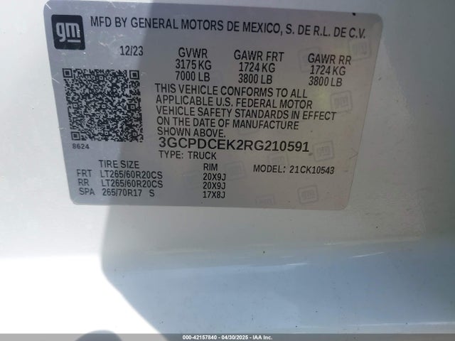 3GCPDCEK2RG210591 Chevrolet l3b