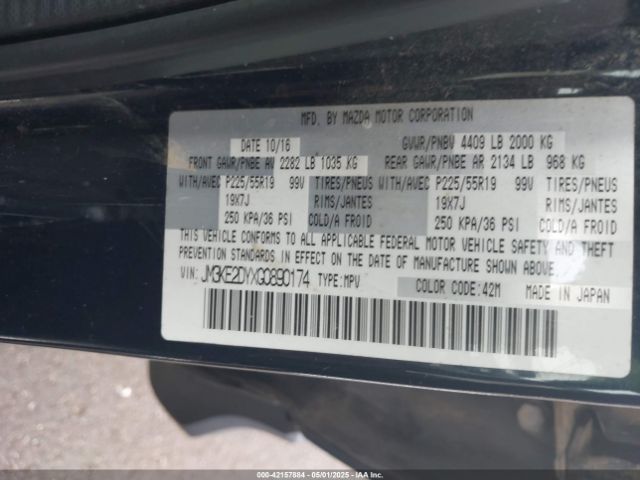 JM3KE2DYXG0890174 Mazda Cx-5 Grand Touring