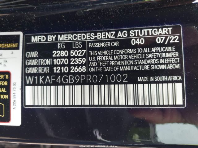 2023 MERCEDES-BENZ C 300 W1KAF4GB9PR071002 Photo 8