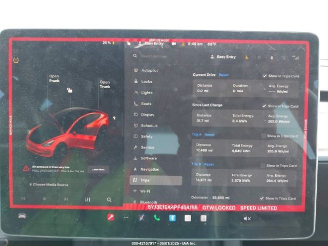 5YJ3E1EA4PF454155 Tesla Model 3 Rear-wheel Drive