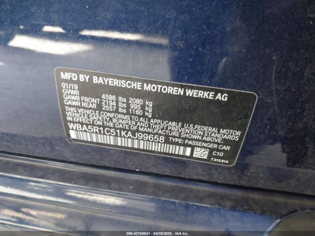 WBA5R1C51KAJ99658 BMW 330I