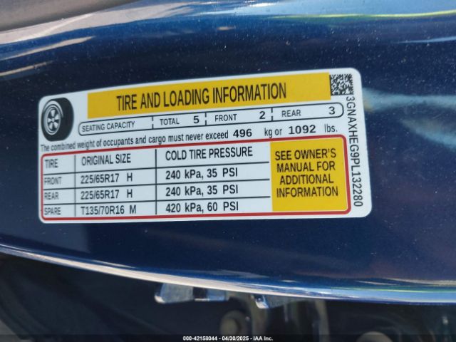 2023 CHEVROLET EQUINOX 3GNAXHEG9PL132280 Photo 8