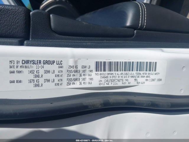 Jeep 2015 2015 1C4RJFBG9FC706778 Image 9