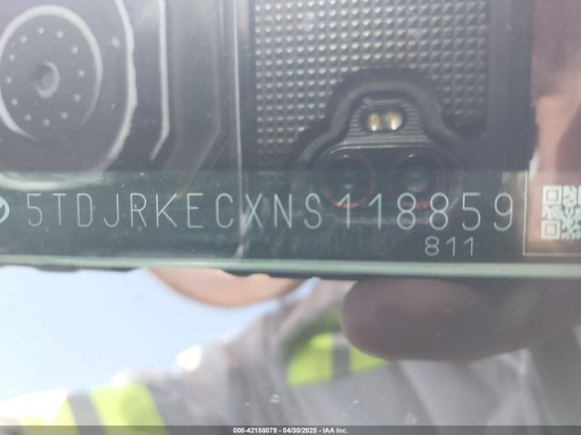 5TDJRKECXNS118859 Toyota SIENNA XLE