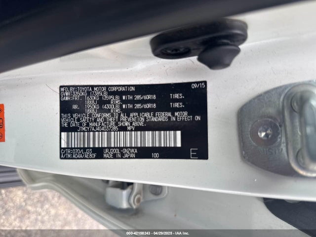 JTMCY7AJ4G4037285 Toyota Land Cruiser