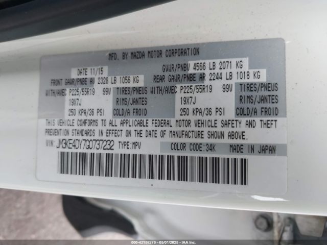 JM3KE4DY7G0737232 Mazda Cx-5 Grand Touring