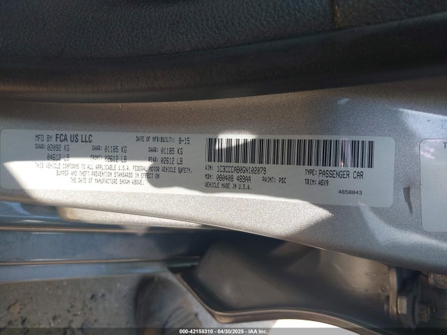 1C3CCCAB0GN102079 Chrysler 200 Limited