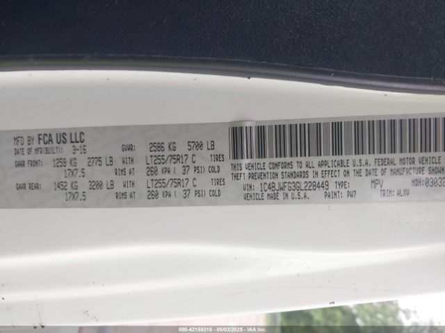 2016 JEEP WRANGLER UNLIMITED 1C4BJWFG3GL228449 Photo 8