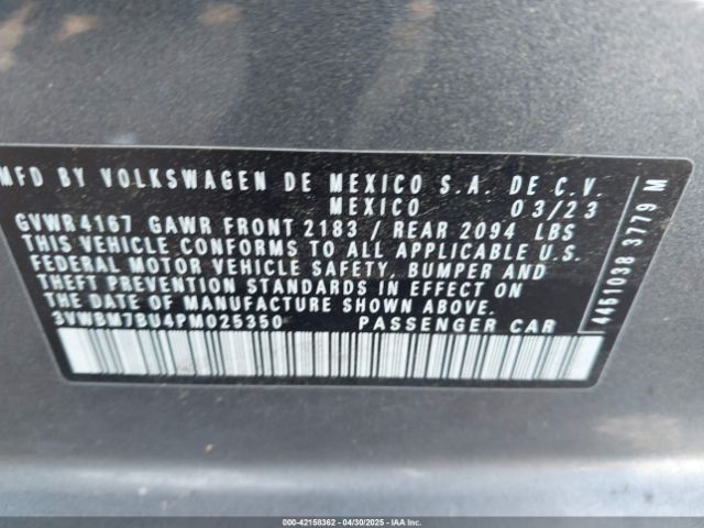 2023 VOLKSWAGEN JETTA 3VWBM7BU4PM025350 Photo 8