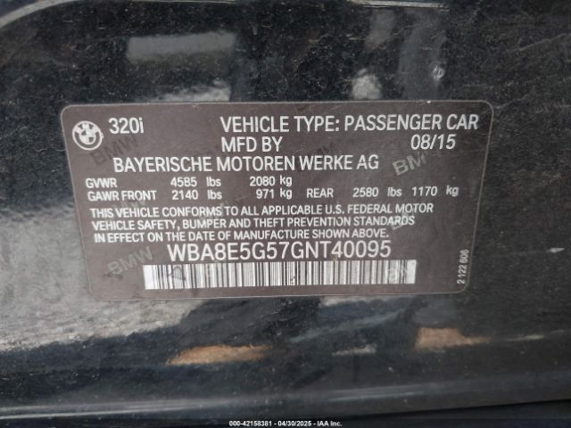 WBA8E5G57GNT40095 BMW 320i Xdrive