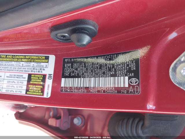 Toyota COROLLA SE 2017 2T1BURHEXHC859485 Image 9