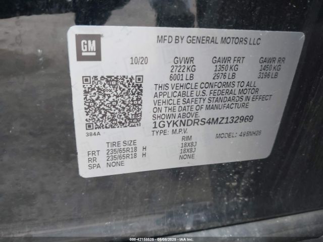 2021 CADILLAC XT5 1GYKNDRS4MZ132969 Photo 8