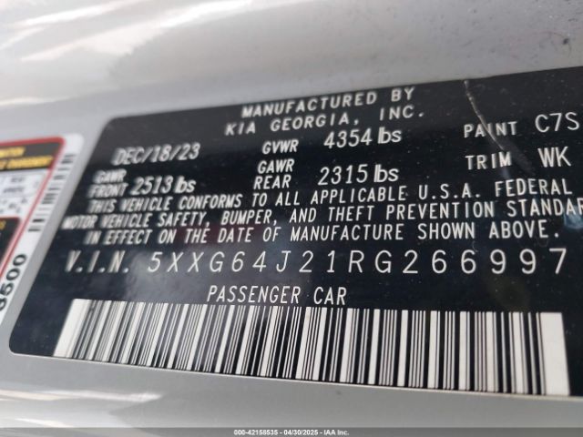 2024 KIA K5 5XXG64J21RG266997 Photo 8