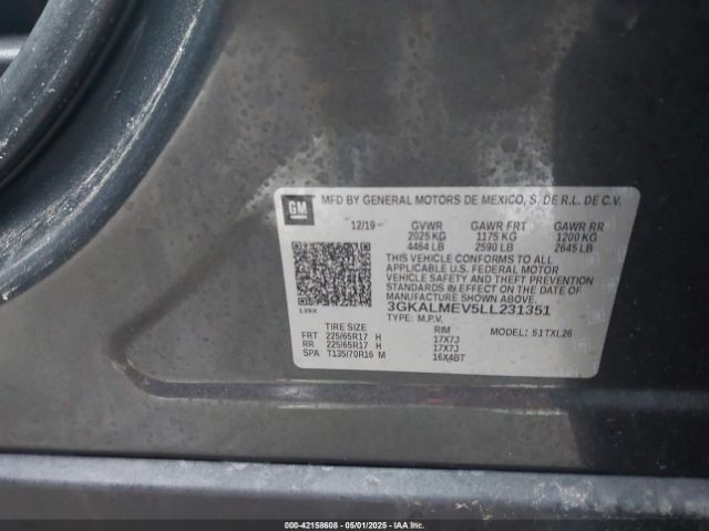 2020 GMC TERRAIN 3GKALMEV5LL231351 Photo 8