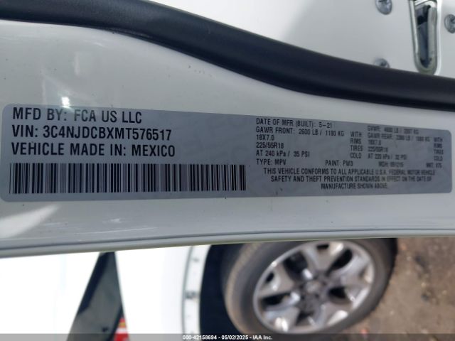 2021 JEEP COMPASS 3C4NJDCBXMT576517 Photo 8
