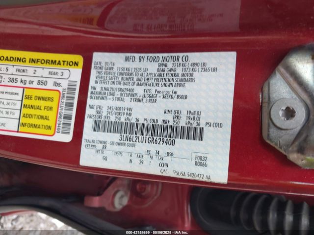 2016 LINCOLN MKZ HYBRID 3LN6L2LU1GR629400 Photo 8
