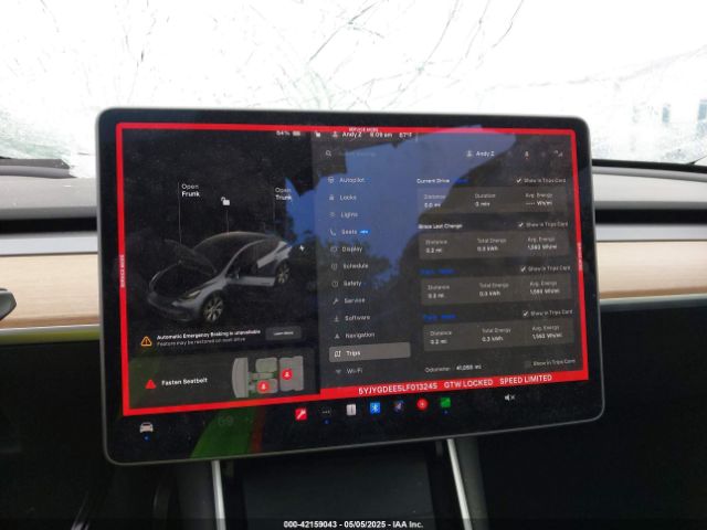 5YJYGDEE5LF013245 Tesla Model Y Long Range Dual Motor All-wheel Drive