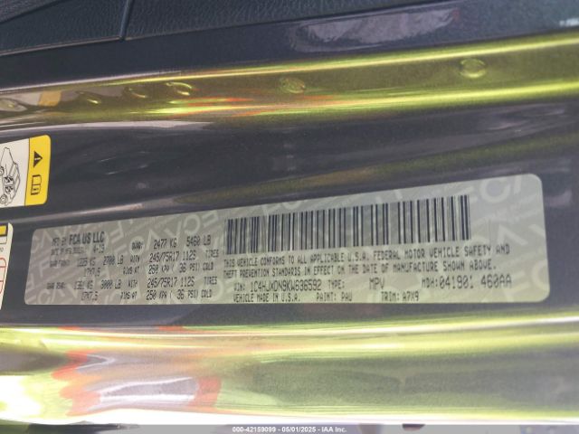1C4HJXDN9KW636592 Jeep Wrangler Unlimited Sport S 4x4