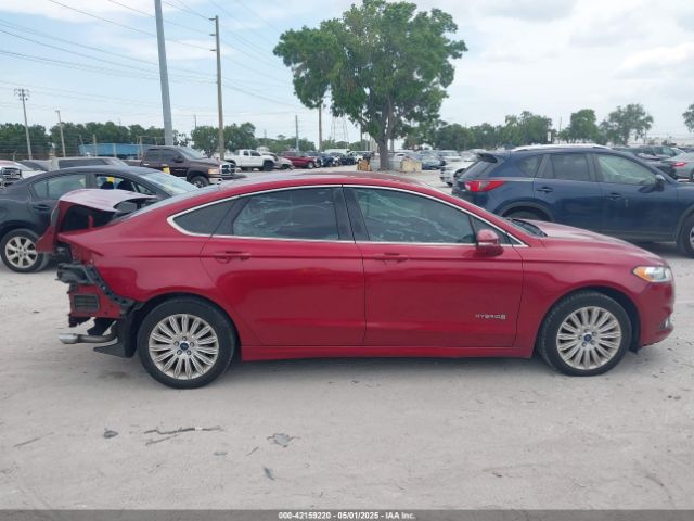 3FA6P0LU4ER252075 Ford Fusion Hybrid Se