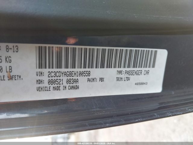 2C3CDYAG8EH100558 Dodge Challenger Sxt