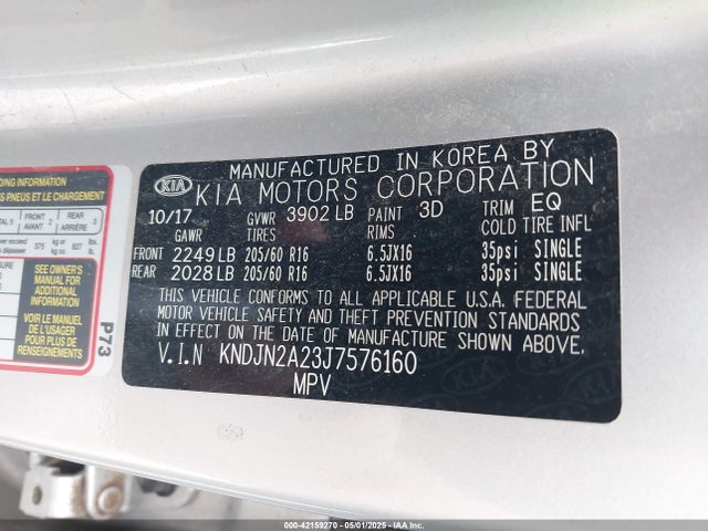 KNDJN2A23J7576160 KIA g