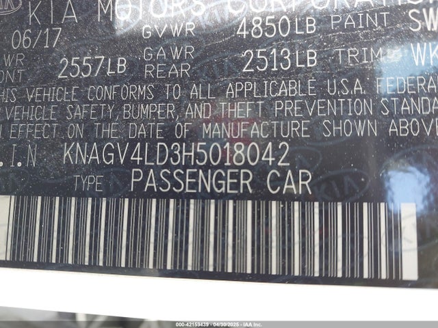 KNAGV4LD3H5018042 KIA Optima Plug-in Hybrid Ex