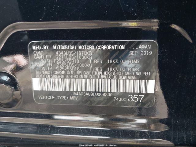 2020 MITSUBISHI OUTLANDER SPORT JA4AR3AU9LU008800 Photo 8