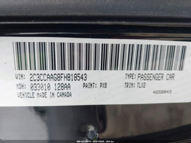 2C3CCAAG8FH818543 Chrysler 300 Limited