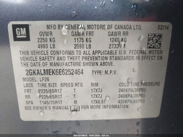 2GKALMEK6E6252464 GMC Terrain Sle-1
