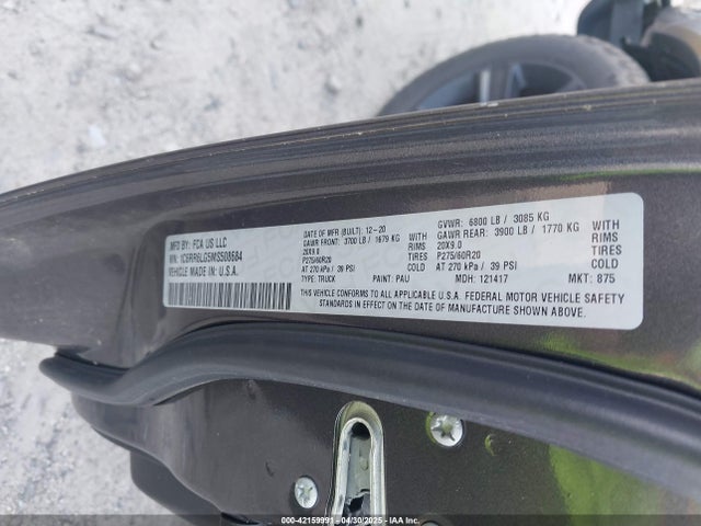 1C6RR6LG5MS508684 RAM 1500