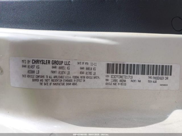 2012 FIAT 500 3C3CFFCR0CT211719 Photo 8