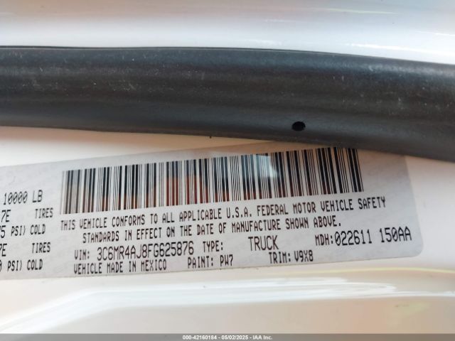 3C6MR4AJ8FG625876 RAM 2500 Tradesman