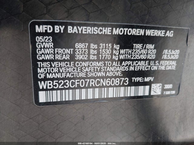 BMW 2024 2024 WB523CF07RCN60873 Image 9