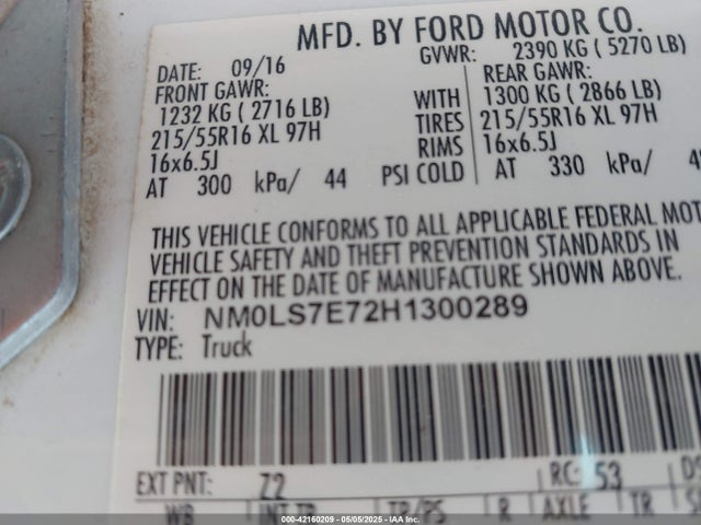 Ford Transit Connect Xl 2017 NM0LS7E72H1300289 Image 9