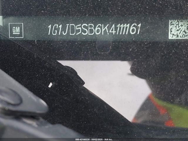 1G1JD5SB6K4111161 Chevrolet Sonic Lt Auto