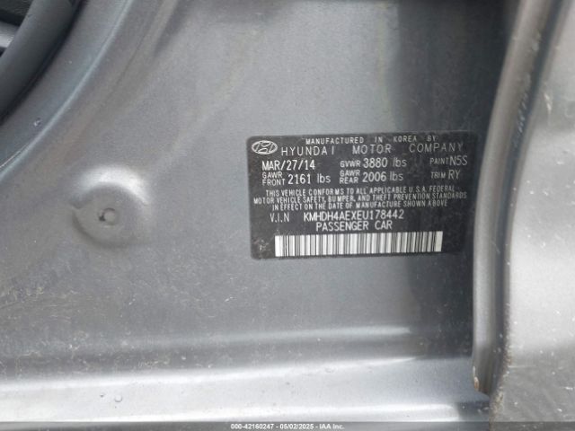 KMHDH4AEXEU178442 Hyundai Elantra Limited
