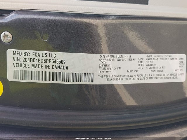 Chrysler Pacifica Touring L 2023 2C4RC1BG6PR546509 Image 9