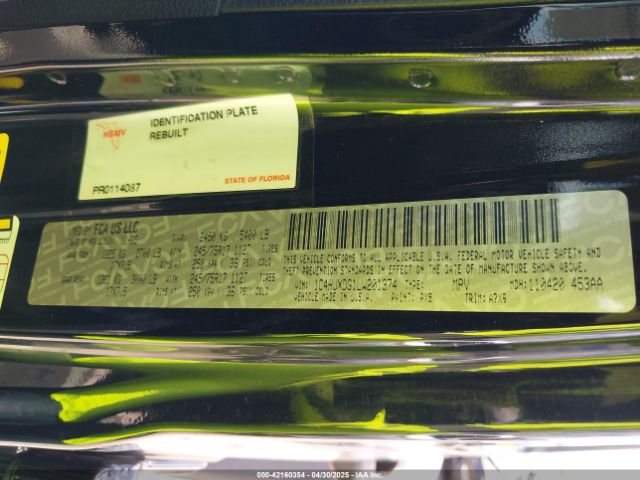 1C4HJXDG1LW201374 Jeep Wrangler Unlimited Sport S 4x4