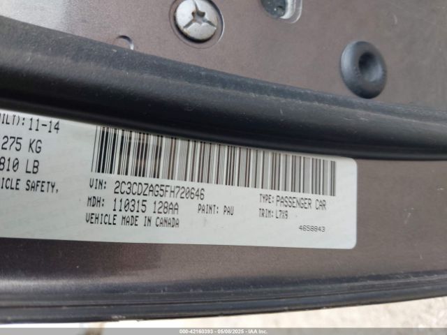 2015 DODGE CHALLENGER 2C3CDZAG5FH720646 Photo 8