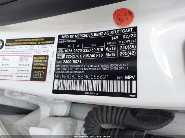2022 MERCEDES-BENZ GLC 300 W1N0G8DB6NG056621 Photo 8