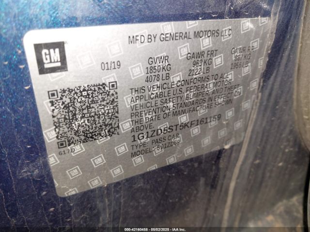 2019 CHEVROLET MALIBU 1G1ZD5ST5KF161159 Photo 8