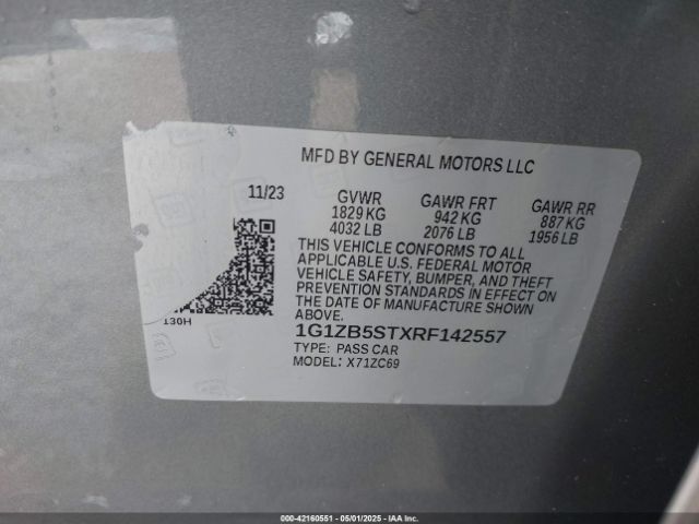 2024 CHEVROLET MALIBU 1G1ZB5STXRF142557 Photo 8