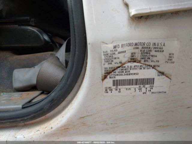 2004 FORD F-250 1FTNW20L34EB95952 Photo 8