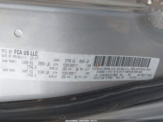 2C4RDGBG8JR159855 Dodge Grand Caravan Se