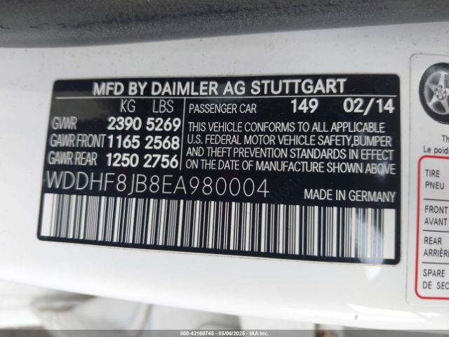 WDDHF8JB8EA980004 Mercedes-Benz E 350 4matic