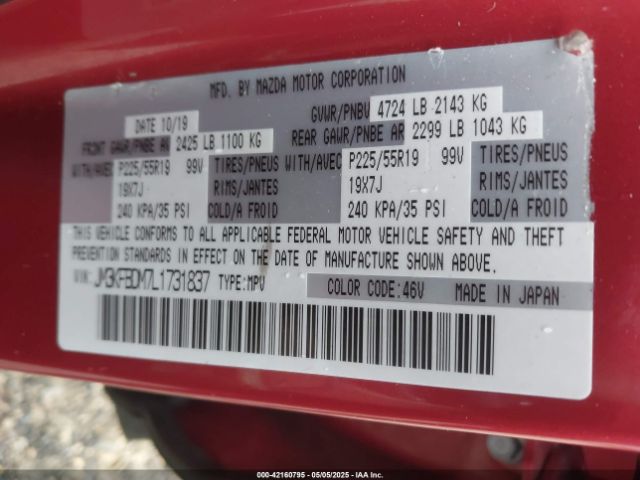 JM3KFBDM7L1731837 Mazda Cx-5 Grand Touring