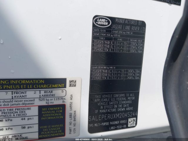 SALEPERUXM2045244 Land Rover Defender 110 Se