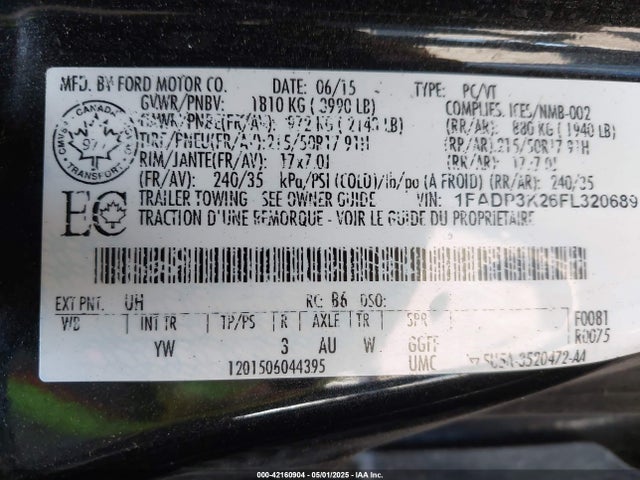 Ford Focus 2015 1FADP3K26FL320689 Image 22