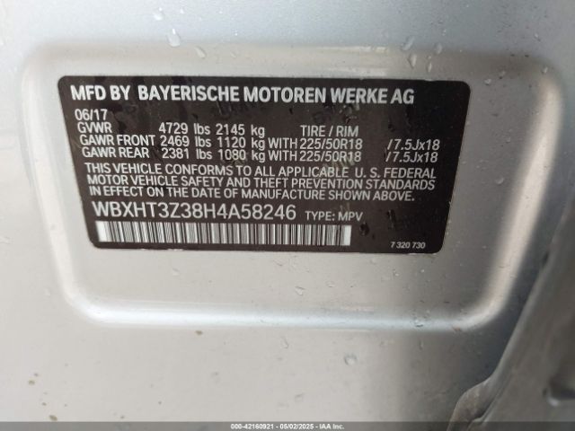 2017 BMW X1 WBXHT3Z38H4A58246 Photo 8